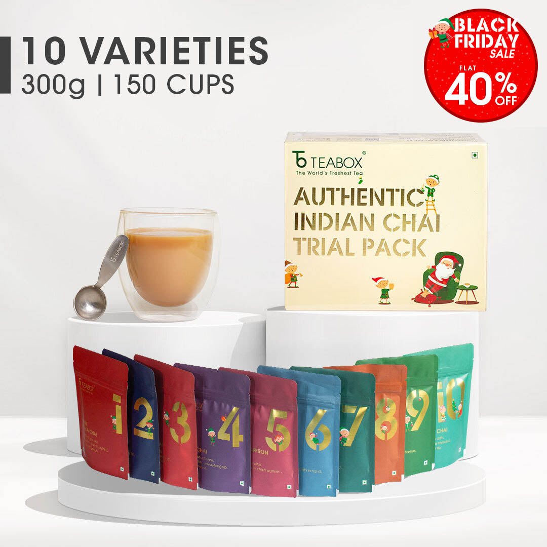 12 Days of Chai Advent Calendar (Free Valencia Glass Teacup & Ideal Teaspoon)