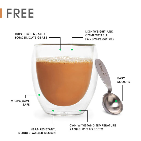 Authentic Indian Chai Complete Trial Pack (Free Valencia Glass Teacup & Ideal Teaspoon) -