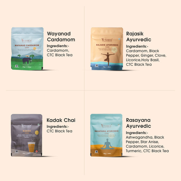 Authentic Indian Chai Trial Pack (Buy 10 Chais Get 10 Chais Free)