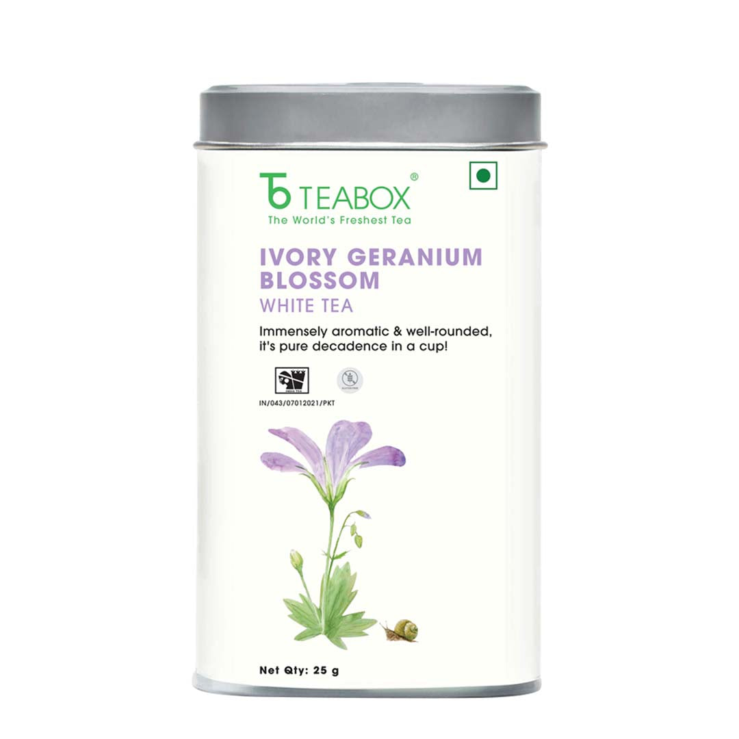 Ivory Geranium Blossom White