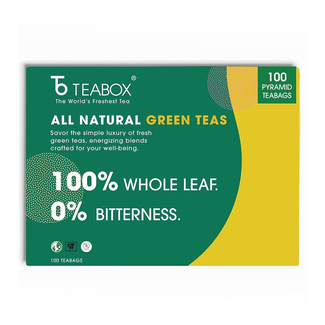 Teabox Green Tea Sampler Pack (100 Teabags)