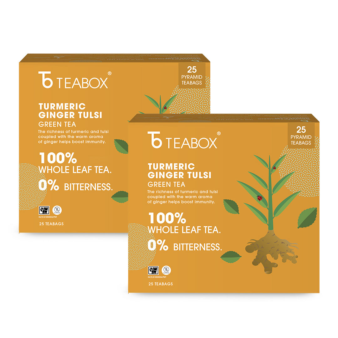 Turmeric Ginger Tulsi Green (Teabags)