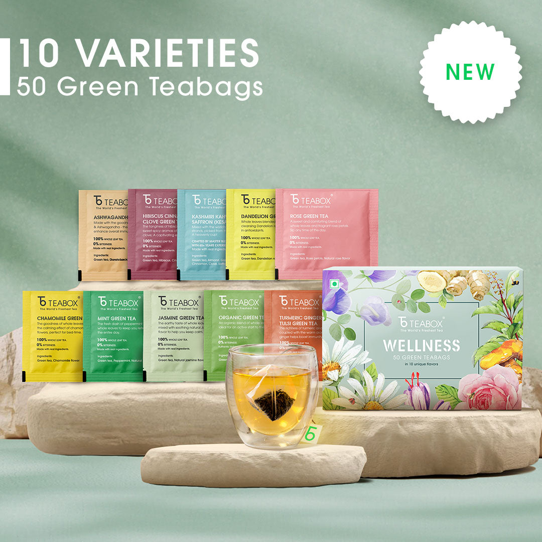 Wellness Green Teabag Sampler (50 Teabags)